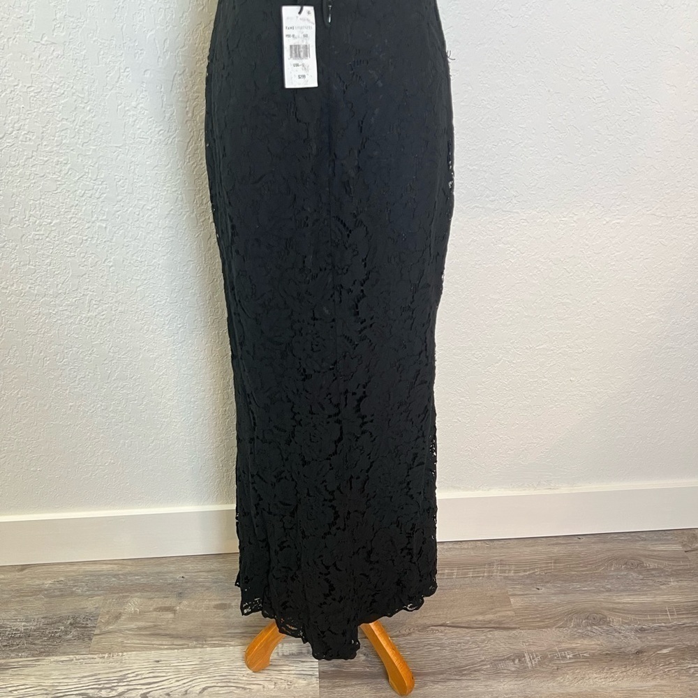 NEW Fame and Partners Dragon Eyes Lace Halter Gown - Picture 7 of 11
